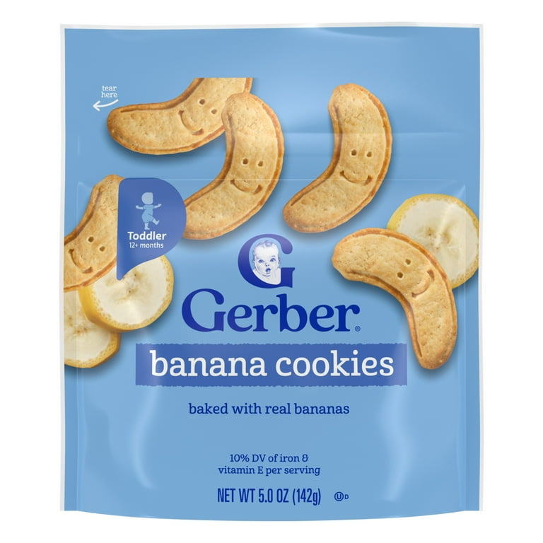 pack) Gerber Toddler Snacks, Banana Cookies, Toddler Cookies