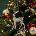 thumbnail image 2 of Kraoden Metal Deer Ornaments for Christmas Tree Decorations, Electroplated Iron Art Holiday Hangings, Elegant Table Decor for Home and Seasonal Layouts, Ideal Gift for Festive Occasions, 2 of 6