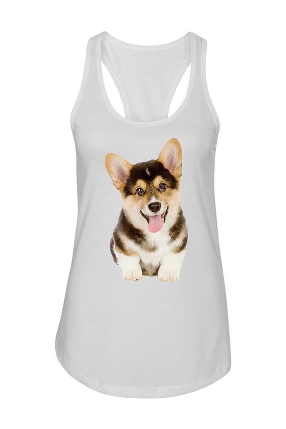 Welsh Corgi Puppy . Tank Women -Image by Shutterstock, Female Medium