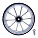 thumbnail image 4 of Tornillos plegables Componentes de rueda s de 3,94 pulgadas Rueda simple para plegable Plata Cola Rueda fácil de bicicleta plegable, 4 of 8