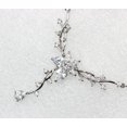 thumbnail image 7 of Faship Gorgeous Clear CZ Crystal Floral Necklace Earrings Set, 7 of 7