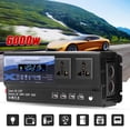 thumbnail image 3 of 6000W  Car Inverter Powerful Modification Sine  Charging Converter 4 USB with LED Colorful Light for Camping and Travel Aluminum Alloy Material, 3 of 8