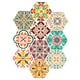 thumbnail image 5 of 10 piezas de mosaico hexagonal impermeable para cocina y baño. 9, 5 of 9