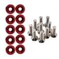 thumbnail image 4 of Almencla 20 Pcs Vis de Voiture Modifiées Joint Boulons en Acier Inoxydable en Aluminium Vis Rouge Rouge, 4 of 6