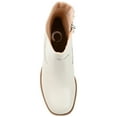 thumbnail image 4 of Journee Womens Brittany Inside Zip Platform Booties, 4 of 8