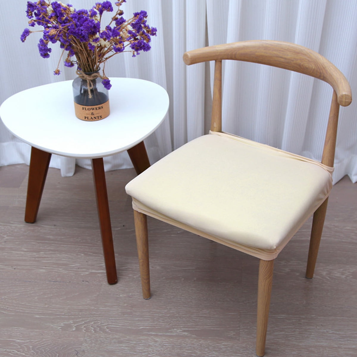 Stretchy Dining Chair Seat Covers Removable Washable Chair Seat Cover