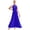 Blue, variant on Women's Long Lyrical Dance Costume Sleevelss Modern Contemporary Dress Dancewear Burgundy S