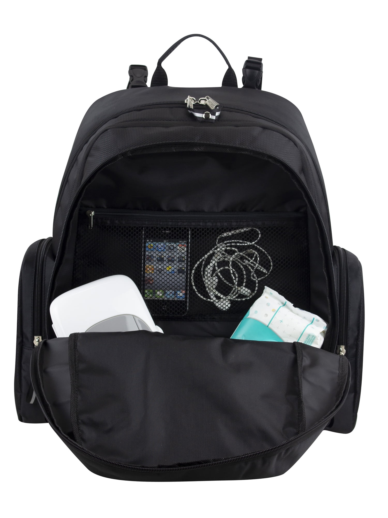 Eastsport Expandable Utopia Backpack Diaper Bag, Black, for Baby, Unisex