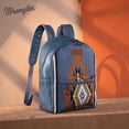 thumbnail image 4 of Wrangler Bag for Women Stylish Aztec Knitted Backpack Large Capacity for Travel Daily Use, Jeans Blue, 4 of 6