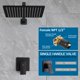 thumbnail image 4 of Set de grifos de ducha POP SANITARYWARE Black Rainfall 30 cm, 4 of 7