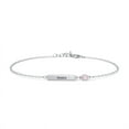 thumbnail image 1 of Engravable Bar Bracelet with Birthstone, 1 of 7