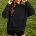thumbnail image 6 of QIYAGBSA Half Zip Windbreaker for Women Hooded Pullover Kangaroo Pocket Drawstring Hem Lightweight Long Sleeve Anorak Jacket for Outdoor Runs and Weekend Wear, 6 of 9