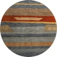 thumbnail image 2 of Addison Rugs Mayfield Premium Machine Washable Transitional Stripe Blue Round Rug, 8' x 8', 2 of 6
