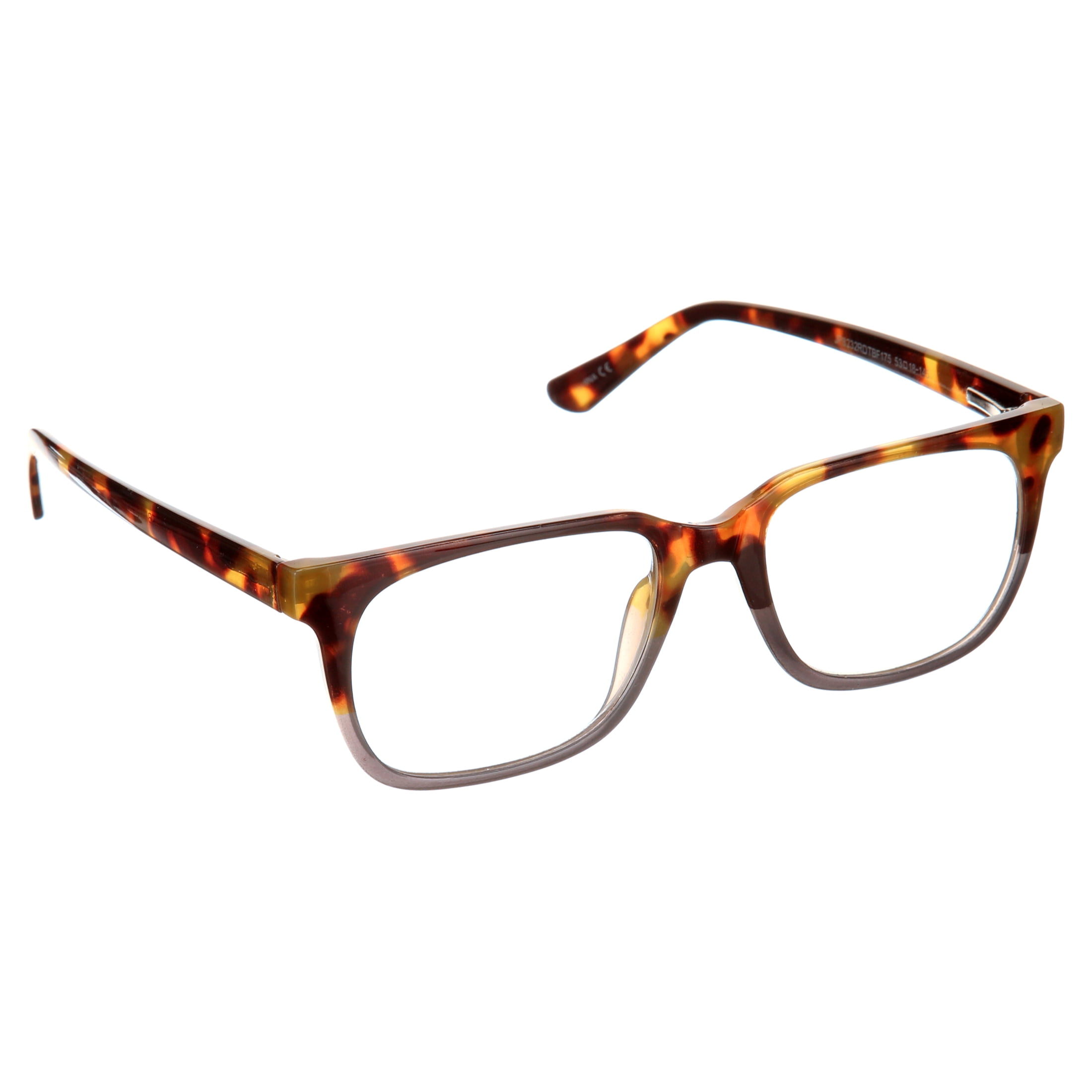 (2 pack) Jonas Paul Eyewear Blue Light Glasses, Tortoise / Blue Fade, Magnifying Acrylic Lens, Unisex