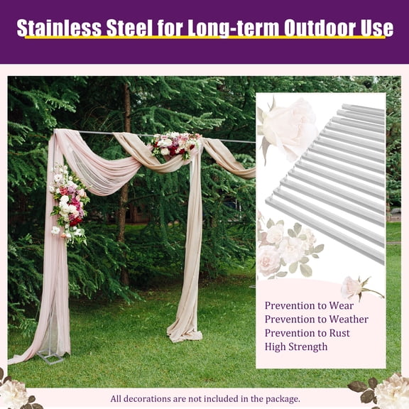 Heavy Duty 6M x 3M Wedding Backdrop Stage Stand Pipe and Drape Kit Curtain Frame