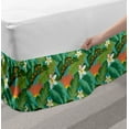 thumbnail image 2 of Tropical Bed Skirt, Close up Scene of Exotic Plantation, Elastic Bedskirt Dust Ruffle Wrap Around for Bedding Decor, 4 Sizes, Multicolor, by Ambesonne, 2 of 2