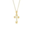 thumbnail image 3 of Brilliance Fine Jewelry 10K Yellow Gold with Rhodium Cross Pendant,18", 3 of 6