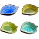 thumbnail image 1 of mini cuencos para salsa, platos pequeños, cuencos de cerámica para salsa, cuencos para salsa hechos a mano con forma de hoja, adecuados para cocina, comedor (amarillo claro, azul oscuro, Se, 1 of 5