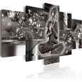thumbnail image 1 of Tiptophomedecor Stretched Canvas Zen Art - Silver Serenity - Stretched & Framed Ready To Hang Art, 1 of 4