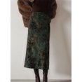 thumbnail image 5 of Women's Ditsy Floral High Waisted Skirts Green S, 5 of 7
