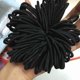 thumbnail image 2 of 100 Uds. Lazos elásticos para el pelo para mujer, cuerdas, anillo, soporte para cola de caballo, accesorios, negro, 2 of 3