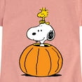 thumbnail image 3 of Peanuts - Snoopy Woodstock Pumpkin - Toddler & Youth Girls Short Sleeve Graphic T-Shirt, 3 of 6