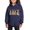 Navy, variant on Nilvkv Girls Hoodie, Girls Sweatshirt, Hooded Pullover with Christmas Cow Print and Pocket for Winter Wear Blue 4-5 Years