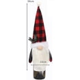 thumbnail image 4 of Decoración De La Cubierta De La Botella De Vino De Navidad, Tapa De Vino De Navidad Sombrero De Copa Portátil Hombre Sin Rostro Manga De Vino Adorno De Fiesta En El Hogar Para Navi, 4 of 5