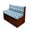 Blue Diamond, variant on Psesaysky RV Dinette Slipcovers Stretchable Washable 4 Piece Colorful Stripe Dog Paw Camper Cushion Covers Non-Slip Sofa Seat Cover with Elastic Edge for Travel Trailer Couch