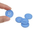 thumbnail image 4 of Uxcell 50Pcs 36L Sewing Buttons 7/8"(23mm) Resin Round Flat 4-Hole Craft Buttons for Sewing Clothing DIY, Light Blue, 4 of 5