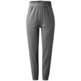 thumbnail image 2 of Women'S Casual Pants Solid Cotton And Pants With Pocket Long Pants, 2 of 4