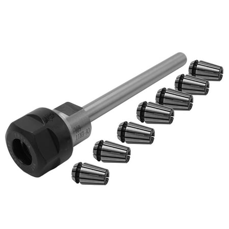

1Set ER11 C6 ER11M 60L Extension Rod Extension Bar Straight with ER11 7Pcs Collet with ER11A Nut