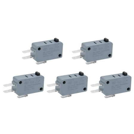 Momentary On Switch - 5 Pcs Micro Limit Switch Button SPDT Momentary Snap Action Home 16A 4A 250V