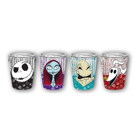 Minicopa Silver Buffalo Nightmare Before Christmas, 4 unidades