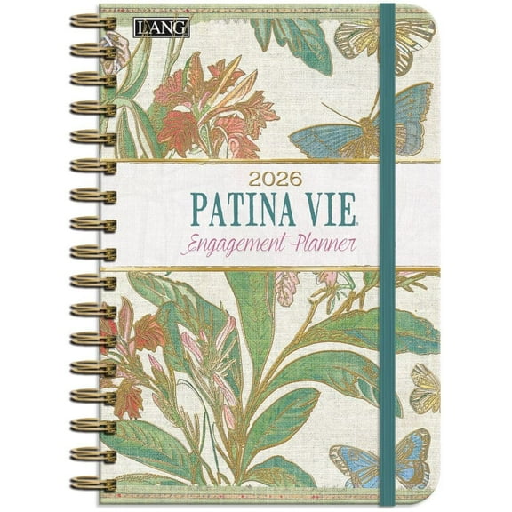 Lang Companies, Patina Vie 2026 Planner, 6.5'' X 9'', Weekly Calendar with Stapled Binding