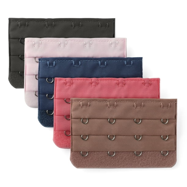 Par 4 Gancho Brassiere La Correa Del Sujetador Extensores Damas Color Diverso Talla única