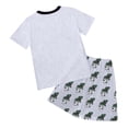 thumbnail image 5 of Leey-World Baby Boy Football Outfit, Football Embroidery Short Sleeve T-shirt and Plaid Shorts 2Pcs Summer Clothes Outfit for Boys(Light Gray,9-10 Years), 5 of 5