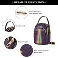 thumbnail image 4 of FORMRS Crossbody Bag for Women Quilted Travel Shoulder Cell Phone Purse with Chain Strap Handbag, Colorful UFO, 4 of 7
