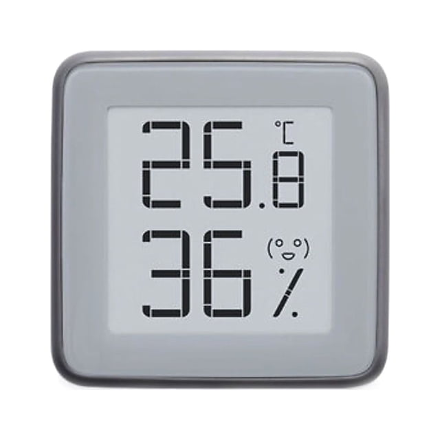 Graflsoa MHO-C401 Bluetooth Temperature and Humidity Monitor with E-Ink Display, 3-Month Data Storage, Compact Design, Multiple Mounting Options, and Smart Device Integration