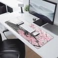 thumbnail image 2 of Experience Ultimate Control & Style with XL Pink Japanese Watercolor Cherry Blossom Mouse Pad, 31.5x11.8 Inches. Non-Slip Base, Stitched Edges. Ideal for Your Home Office or Gaming Setup!, 2 of 7