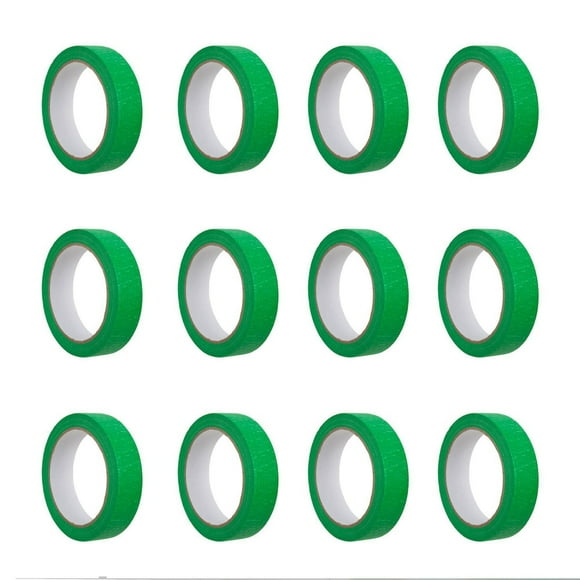 ACTION-1 Professional Quality Green Masking Tape, Pack of 12