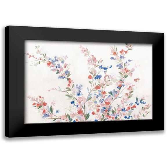 Isabelle Z 14x11 Black Modern Framed Museum Art Print Titled - Starry Blossoms