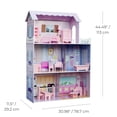 thumbnail image 4 of Olivia's Little World- 12" Pink Dreamland Tiffany Dollhouse with Matching Pink Accessories, Mixture of MDF, Solid Wood (Eco - Friendly), 4 of 11