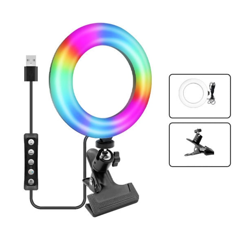 Video Conference Lighting Kit Ring Light for Monitor Clip on with