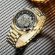 thumbnail image 3 of New Men Watch Skeleton Quartz Wristwatch Gold Skeleton Retro Man Watch Top Brand Luxury Clock Mens Watches Reloj Hombre, 3 of 5
