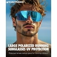 thumbnail image 6 of Grinderpunch Running and Baseball Sport Sunglasses for Men and Women, UV400 Protection - Blue, 6 of 7