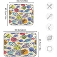 thumbnail image 3 of FREEAMG Cute Colorful Fishes Dish Drying Mats for Kitchen Counter, Heat-Resistant Dishes Drying Pad, Ultra Absorbent Drying Mat for Coffee Machine Sink Rack 18x24 Inch, 3 of 7