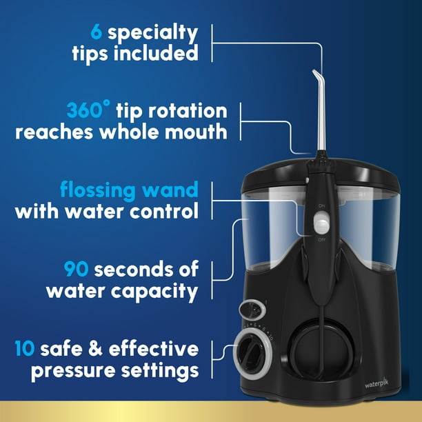 Waterpik Ultra Water Flosser with 10 Settings, 6 Tips, ADA