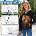 thumbnail image 6 of Uourmeti Starry Moon Horse Girls Long Sleeve Hooded Pullover Lightweight with Pockets Trendy Comfy Top for Teens Fall Size 6-9, 6 of 7
