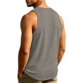 thumbnail image 4 of Men's Workout Sleeveless Tank Top Lightweight Cut Off Casual Gym Workout Shirts Cooling Muscle Tee Tops, 4 of 6